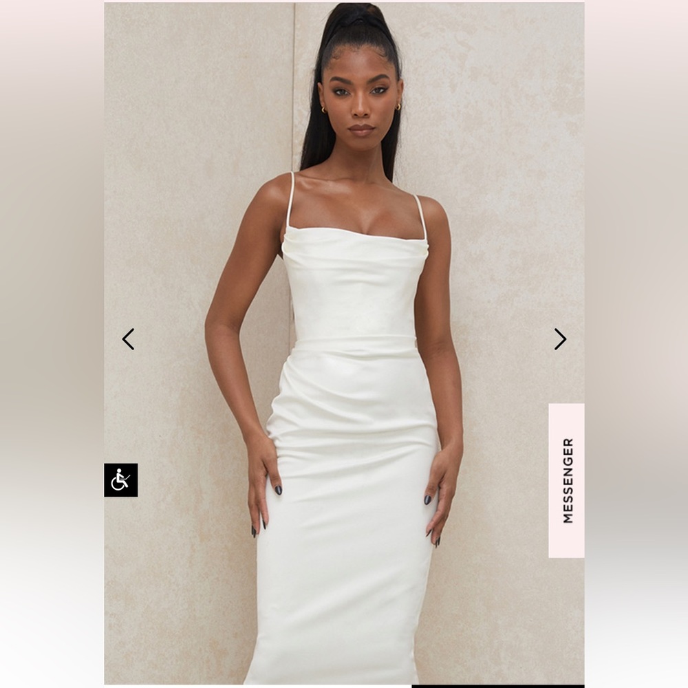 House Of CB Anja Dress Size Small IVORY